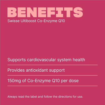 Swisse Ultiboost Co-Enzyme Q10 Soft Capsules 50 pack