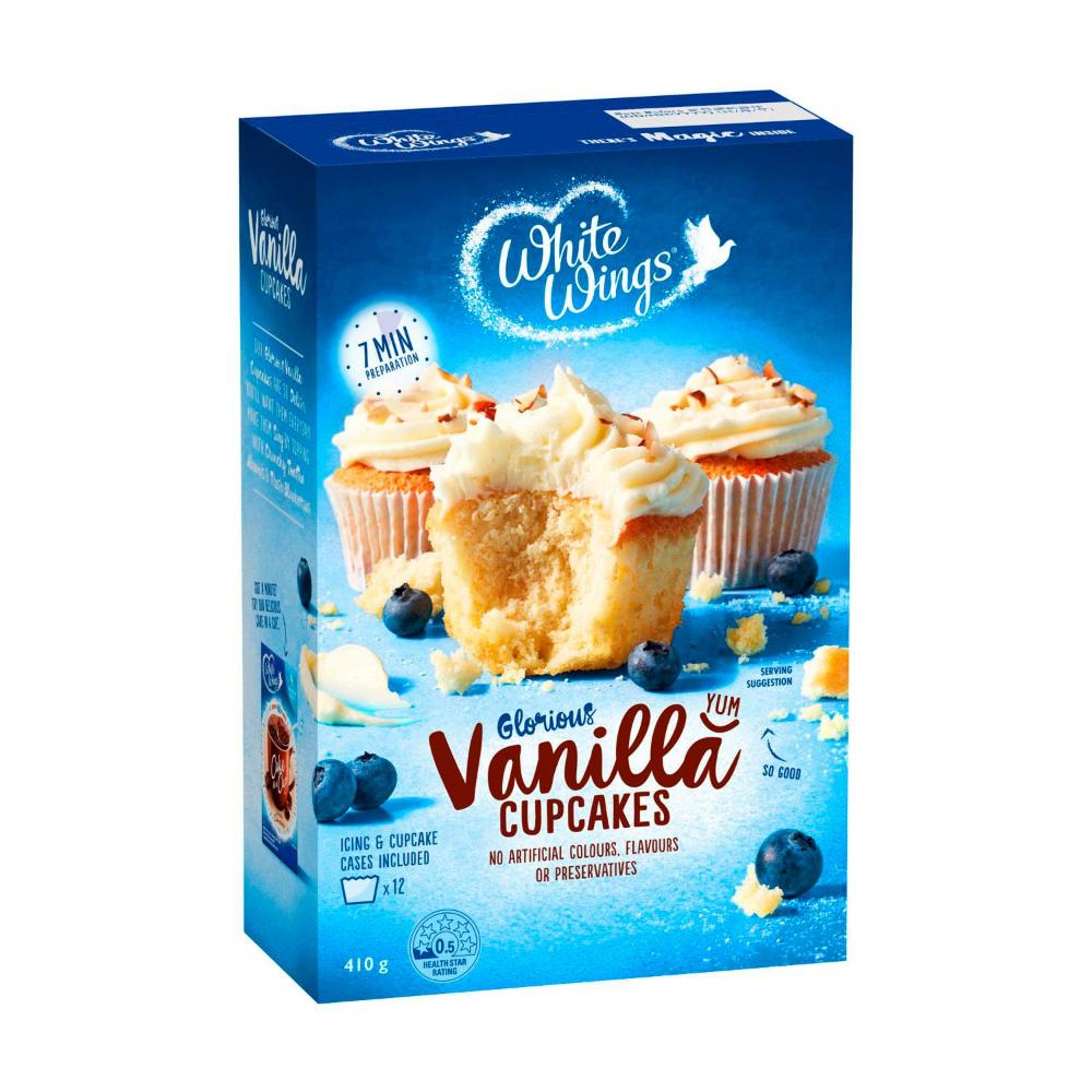 White Wings Vanilla Cupcake Mix - 410g