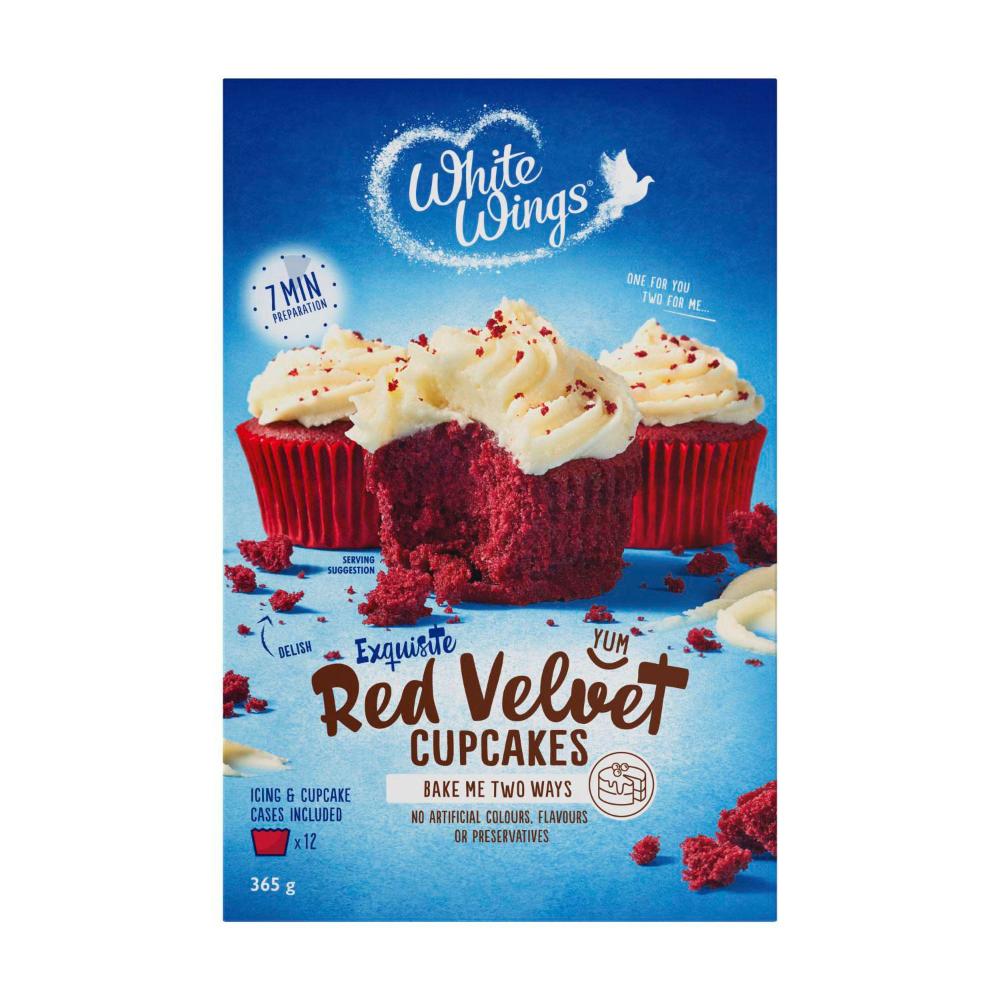 White Wings Red Velvet Cupcake Mix - 365g