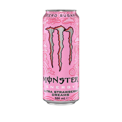 Monster Energy Drink Ultra Strawberry Can - 500mL