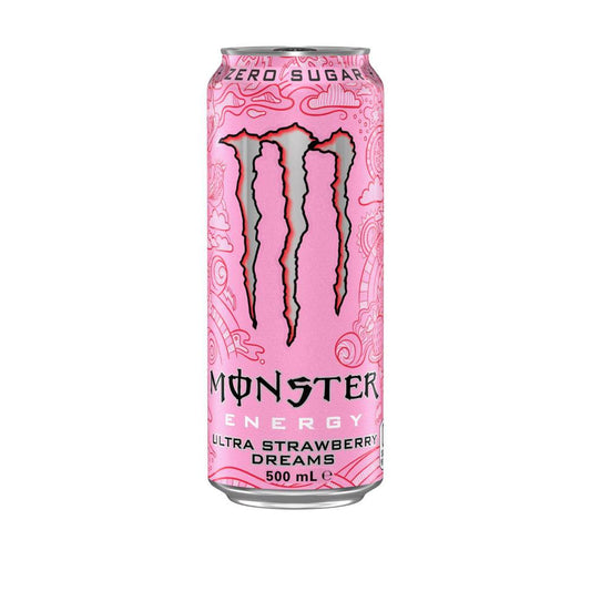 Monster Energy Drink Ultra Strawberry Can - 500mL