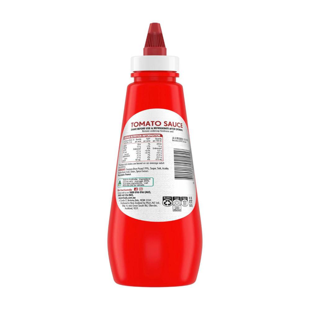 MasterFoods Squeezy Sauce Tomato - 475mL