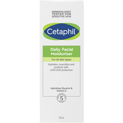 Cetaphil Daily Facial Moisturiser All Skin Types 118ml