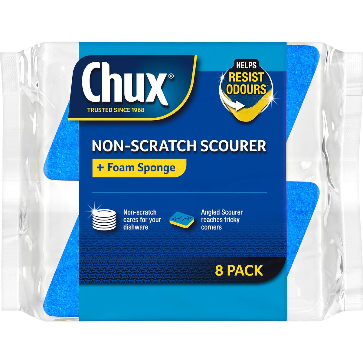 Chux Non Scratch Scourer Scrubs 8 Pack