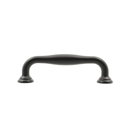 Lane 115mm Black Hampton Handle 4 Pack Matte Black Zinc Alloy Stylish