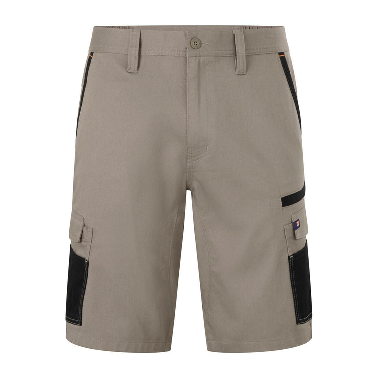 Citeco Men S Khaki Mid Shorts Cotton Stretch Cargo Size 97r