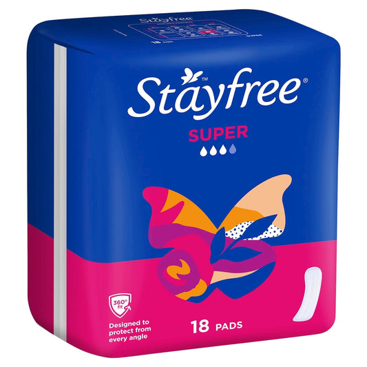 Stayfree Super Pads Super No Wings 18 pack