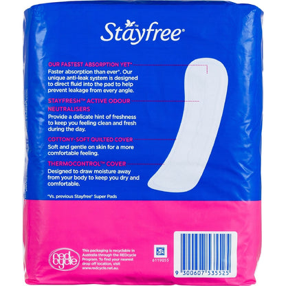 Stayfree Super Pads No Wings 18 Pack