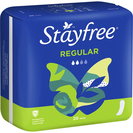 Stayfree Regular Pads Regular No Wings 20 pack