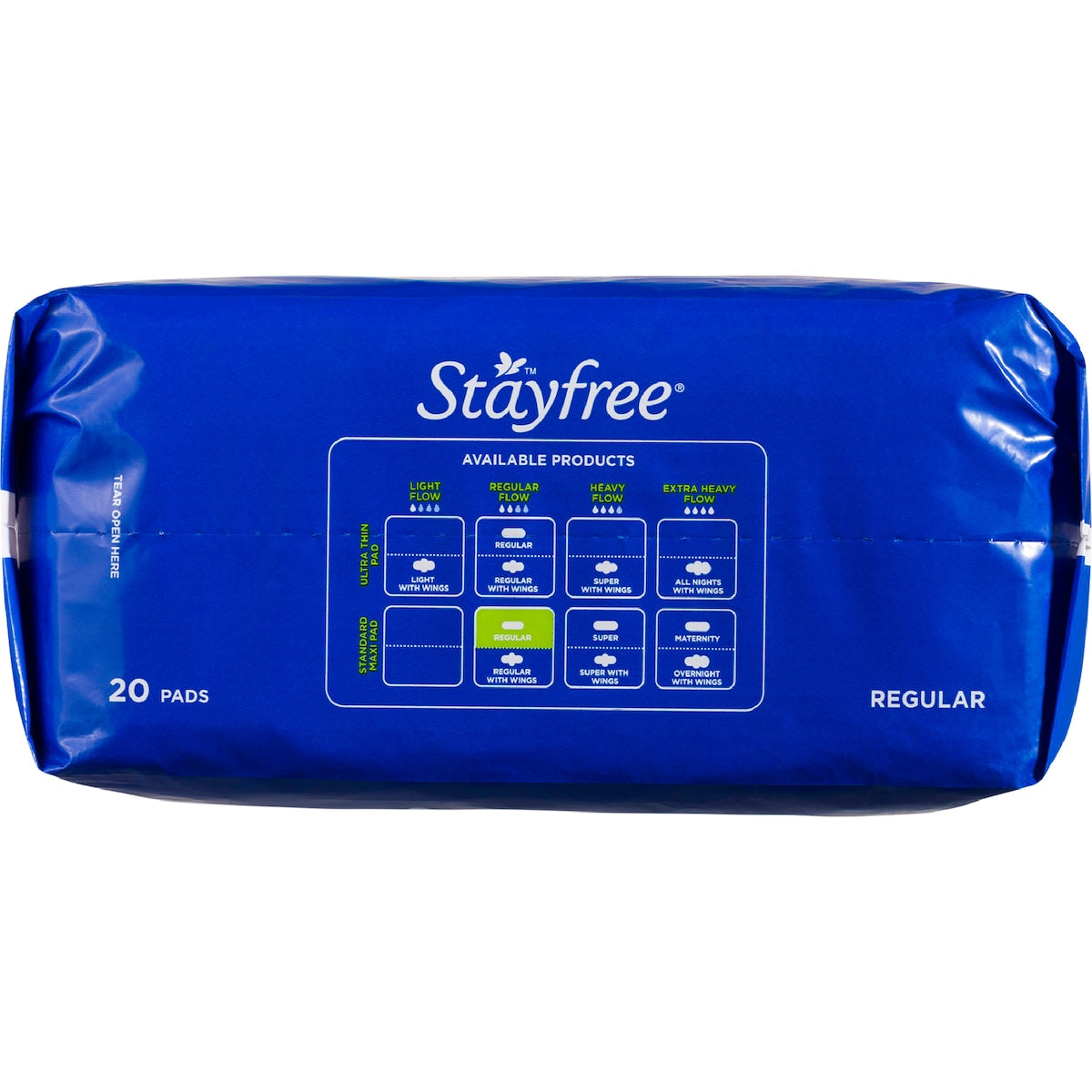 Stayfree Regular Pads No Wings 20 Pack