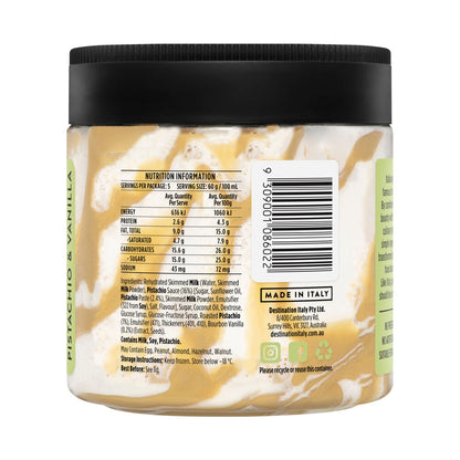 Destination Italy Pistachio & Van Gelato - 500mL