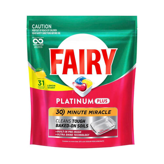 Fairy Platinum Plus Lemon Dishwashing Tablets - 31 pack