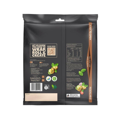 Simsons Pantry High Protein Low Carb Wholemeal Wrap 5 Pack - 210g