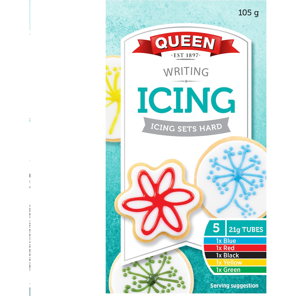 Queen Writing Icing 5 pack