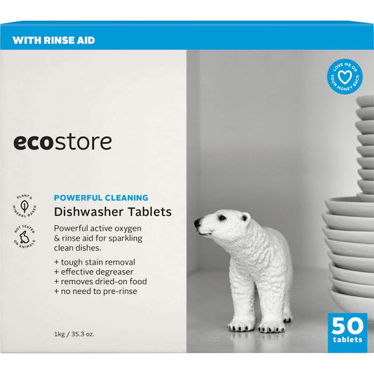 Ecostore Dishwasher Tablets Fragrance Free 50 Pack