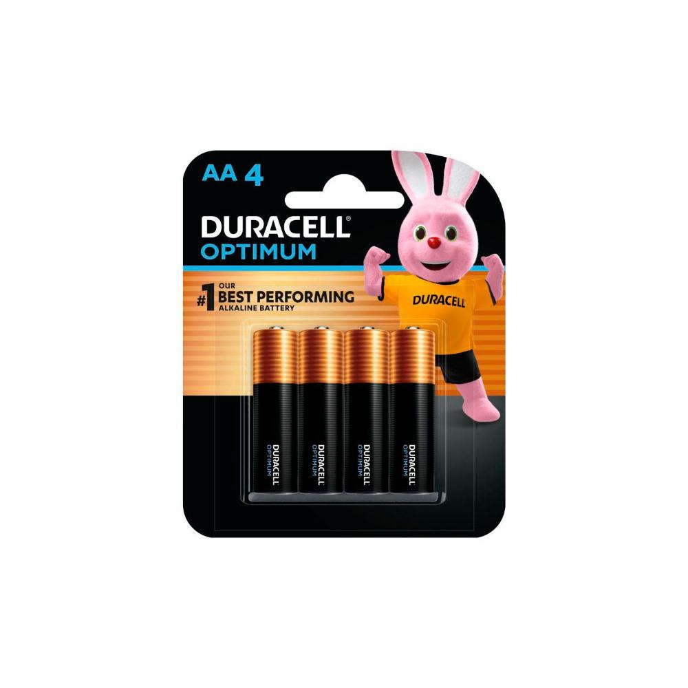 Duracell Optimum AA Alkaline Batteries - 4 Pack