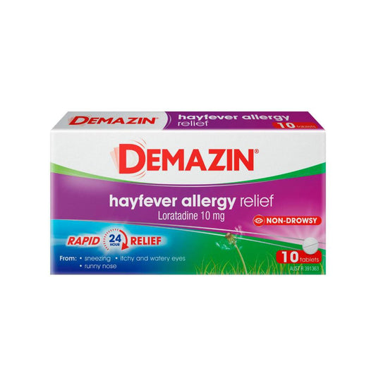 Demazin Hayfever Relief Loratadine - 10 pack