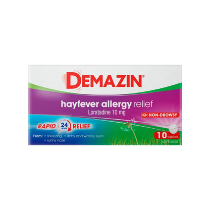 Demazin Hayfever Relief Loratadine - 10 pack
