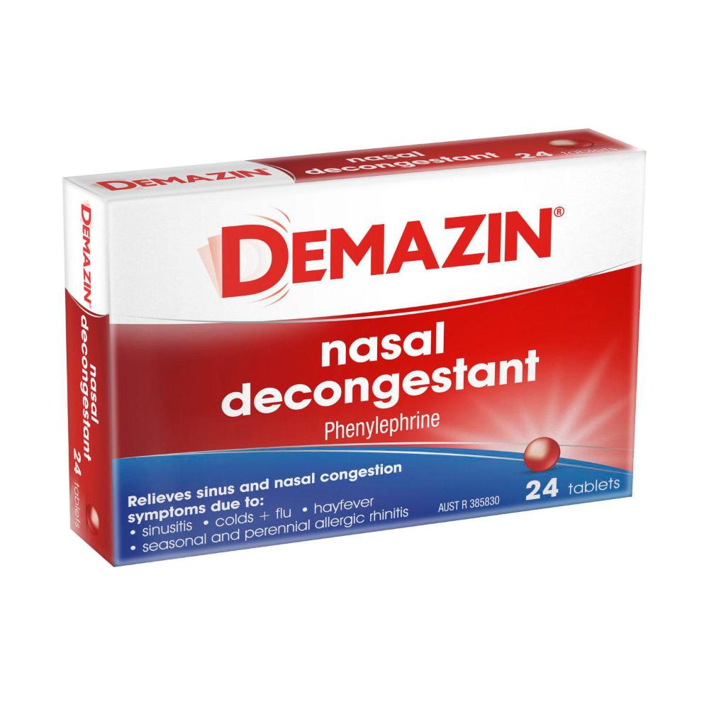 Demazin Nasal Decongestant Tablet - 24 pack