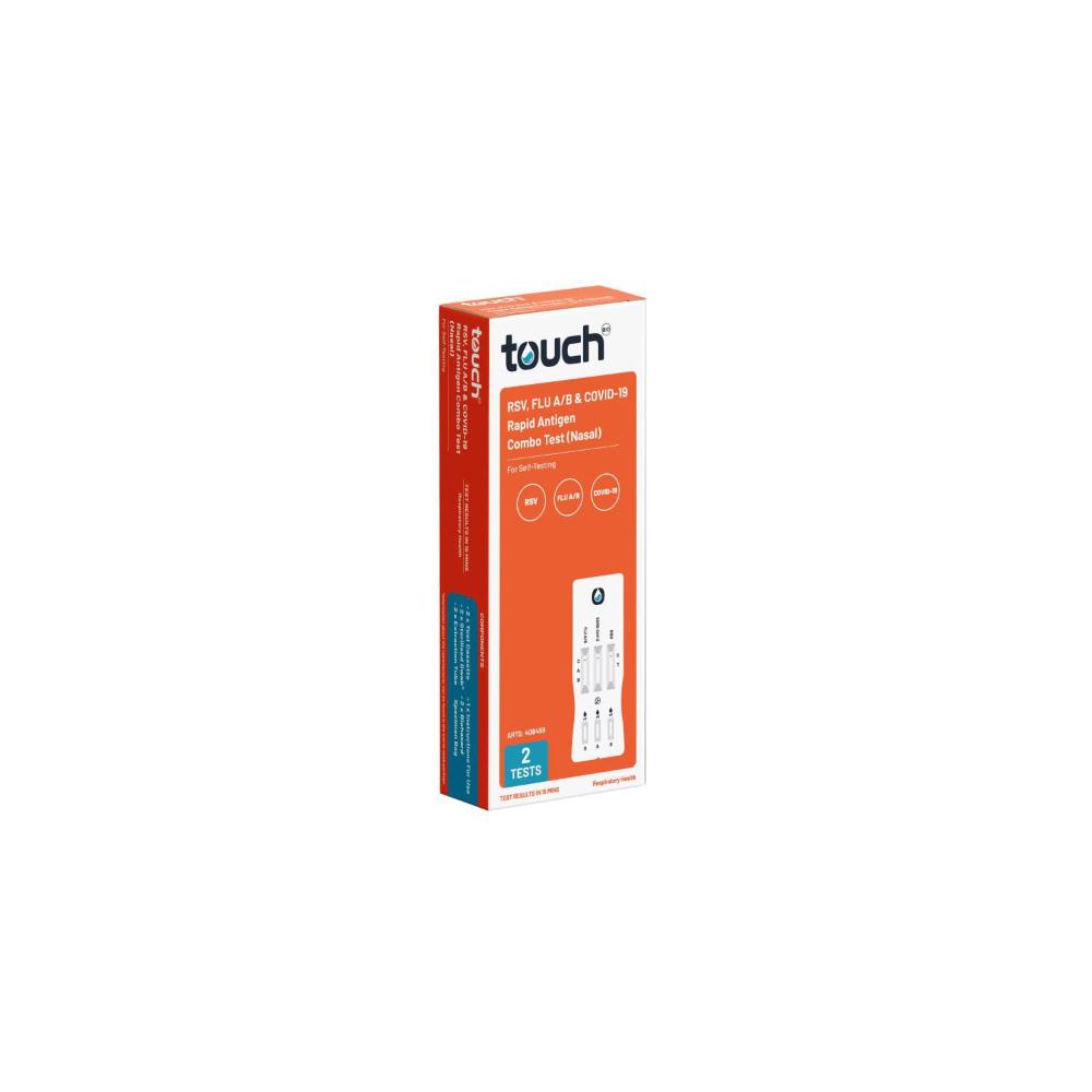 Touchbio 3 In 1 Home Test Kit Rsv- Flu A&b- Covid 19 - 2 pack