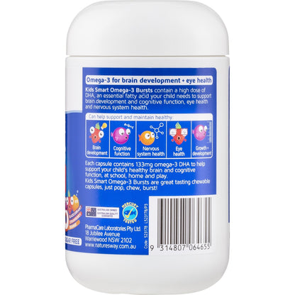 Natures Way Kids Omega-3 Fish Oil Smart Trio 60 pack