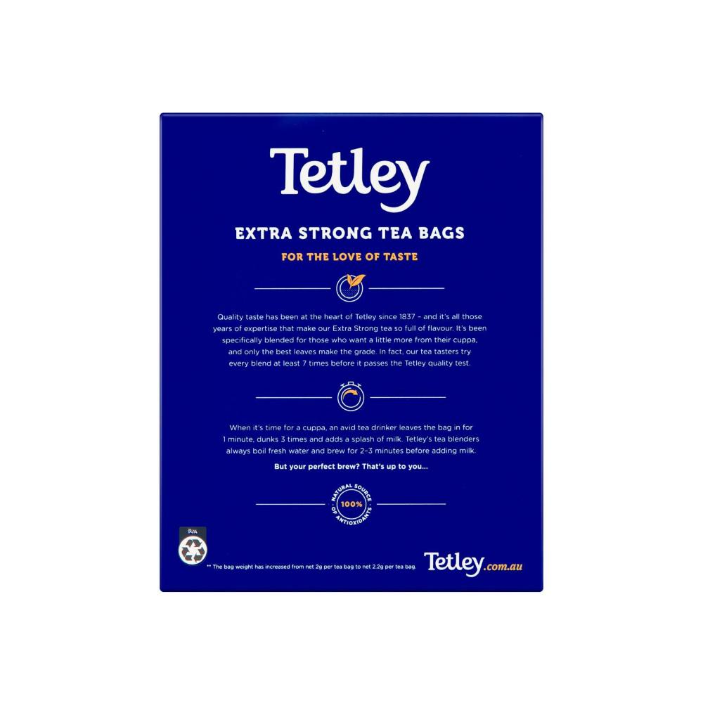 Tetley Extra Strong Black Tea Bags - 100 pack
