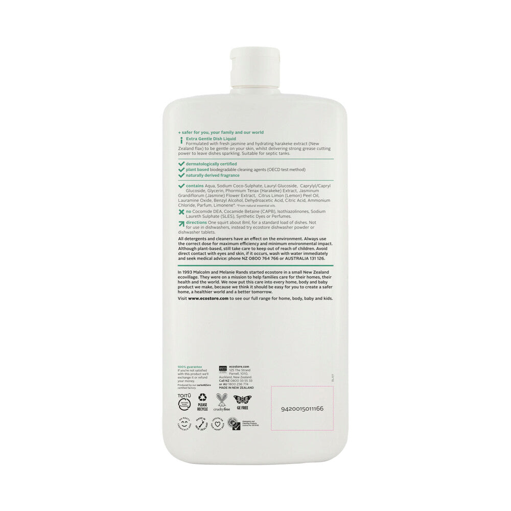 Ecostore Dishwashing Liquid Extra Gentle Jasmine & Harakeke - 1L