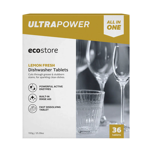 Ecostore Dishwashing Tablets Ultra Power - 36 pack