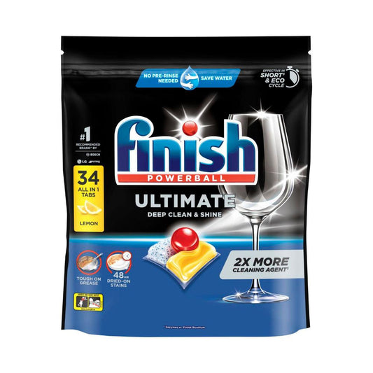 Finish Ultimate Dishwashing Tablets Lemon Sparkle - 34 pack