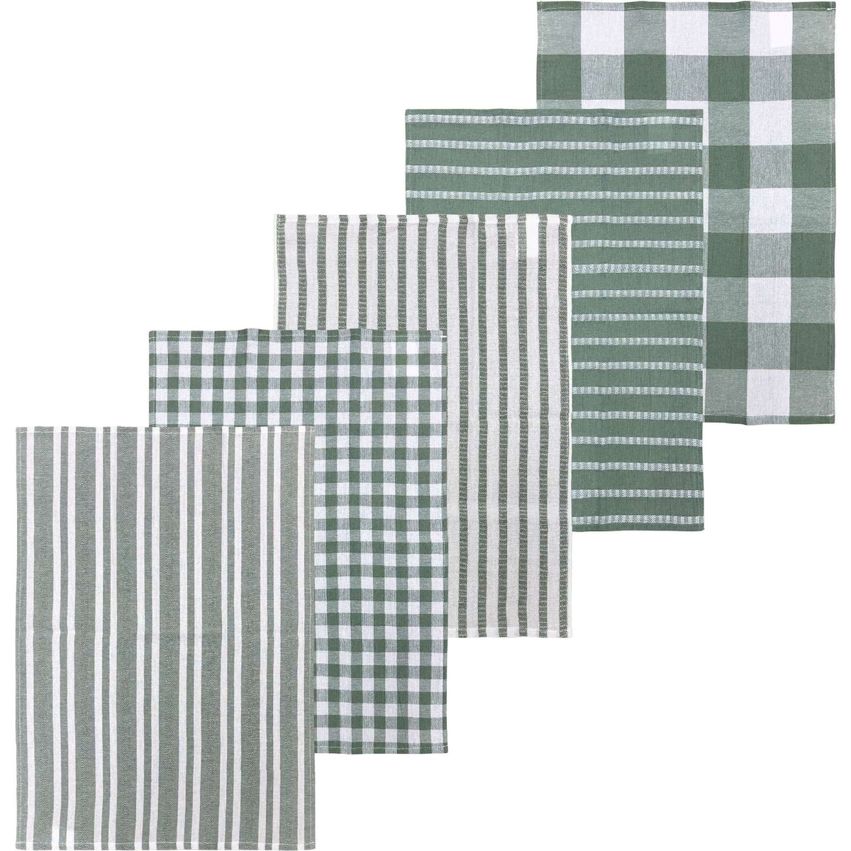 Mint Everyday Tea Towel Cotton Starter Assorted 5 Pack