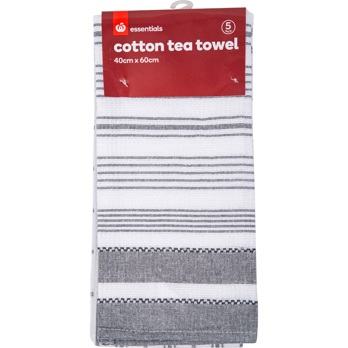 Mint Everyday Tea Towel Cotton Starter Assorted 5 Pack