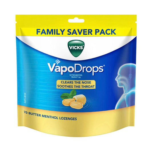 Vicks Vapordrops Butter Menthol - 70 pack