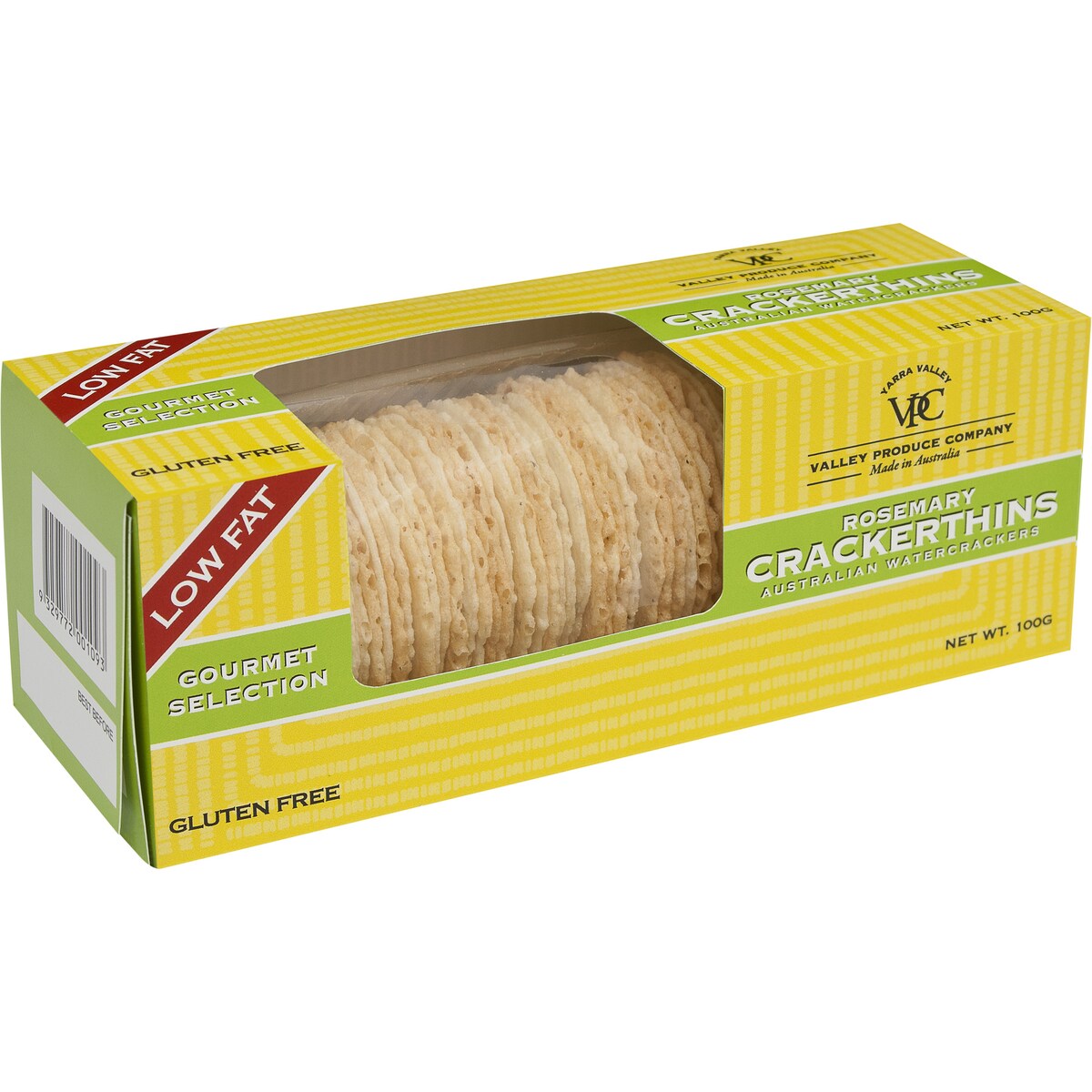 Valley Produce Company Crackerthins Rosemary 100g