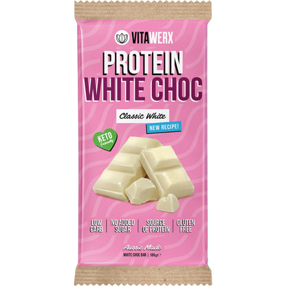 Vitawerx Protein White Chocolate Bar 100g