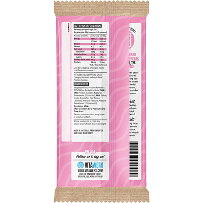 Vitawerx Protein White Chocolate Bar 100g