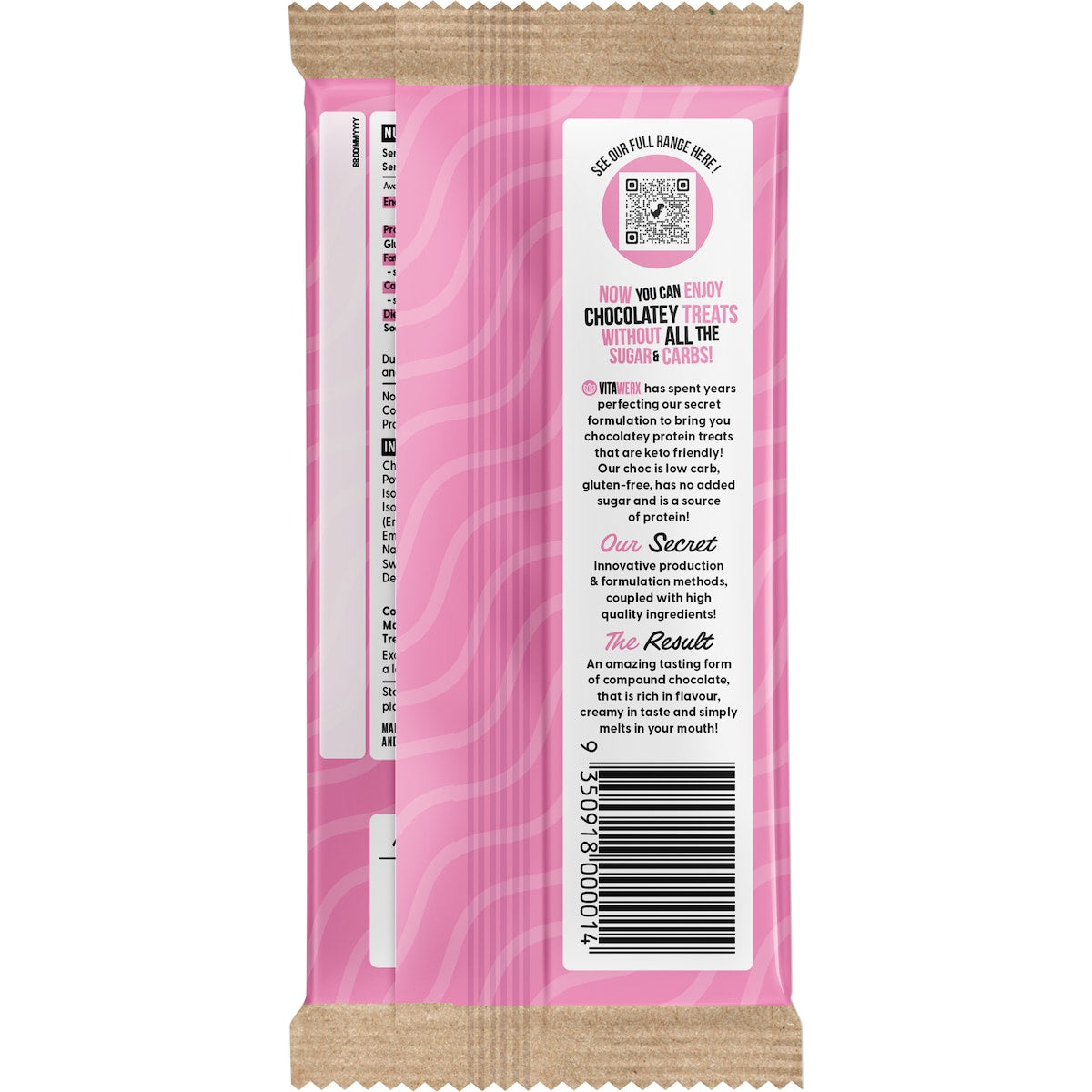 Vitawerx Protein White Chocolate Bar 100g