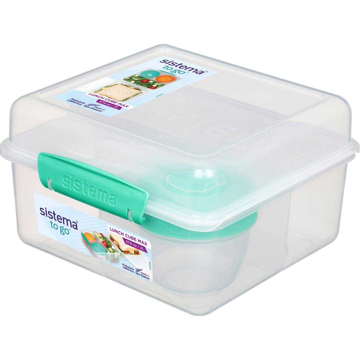 Sistema Max To Go Lunch Cube Container Assorted 2l Each