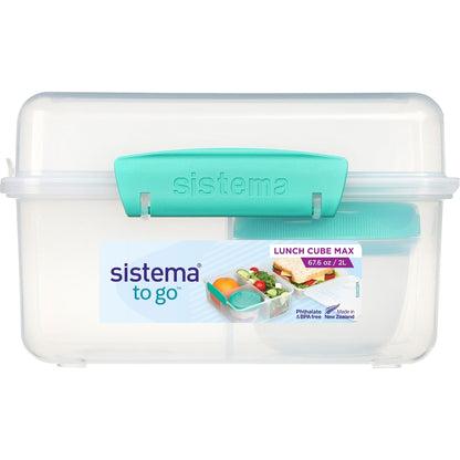 Sistema Max To Go Lunch Cube Container Assorted 2l Each