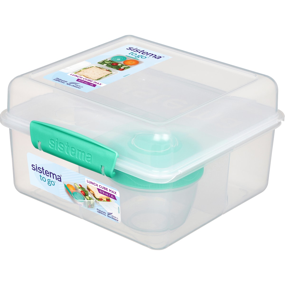 Sistema Max To Go Lunch Cube Container Assorted 2l Each