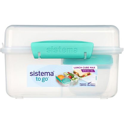 Sistema Max To Go Lunch Cube Container Assorted 2l Each