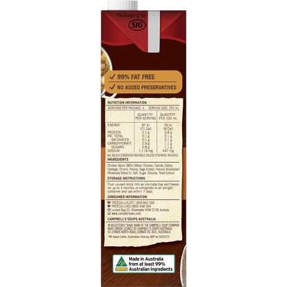 Campbells Real Stock Chicken Liquid Stock 1L