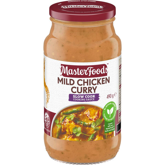 Masterfoods Mild Chicken Curry Slow Cook Sauce 490g