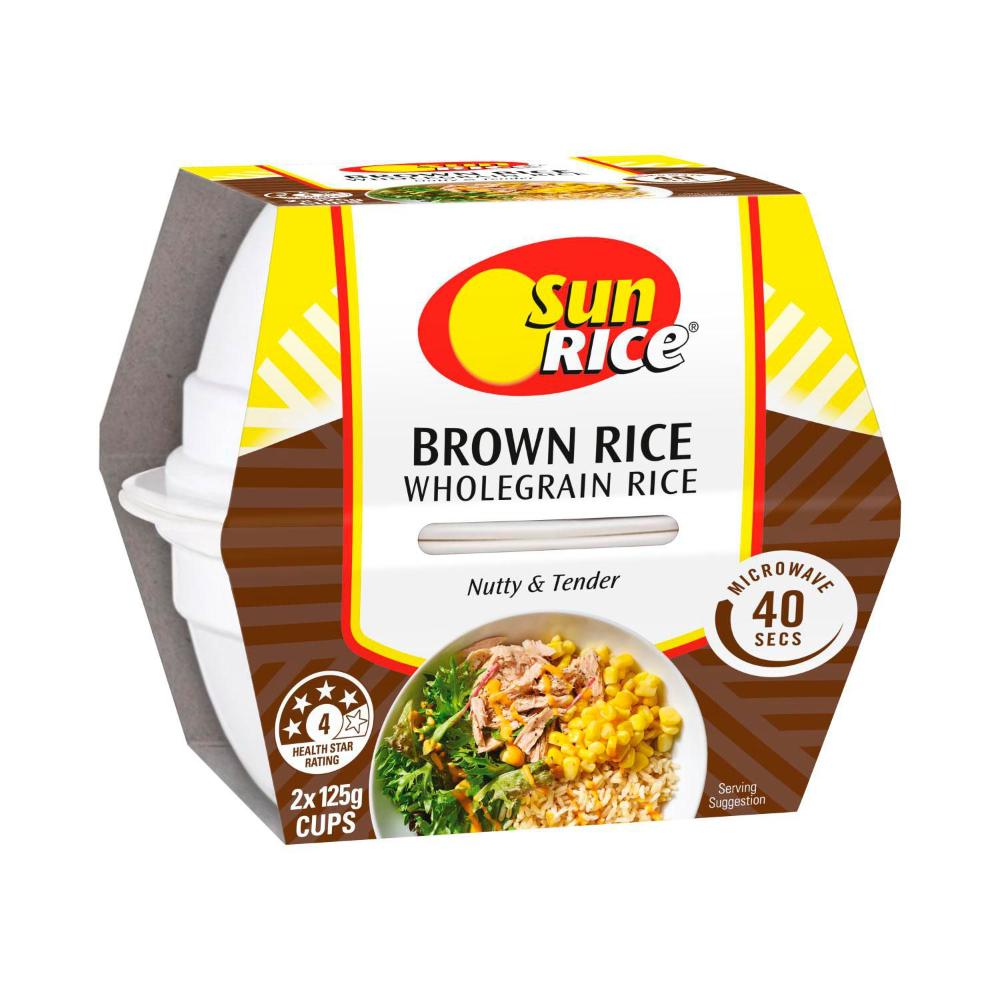 Sunrice Microwave Brown Rice Cup - 250g