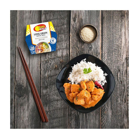 Sunrice Microwave Long Grain White Rice Cup 2x125g