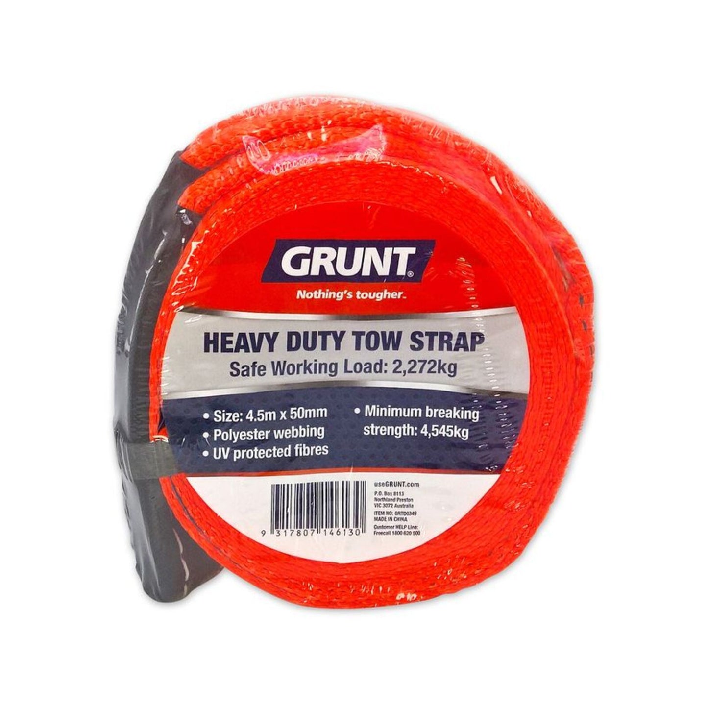Grunt Heavy Duty Tow Strap - 50mm x 4.5m