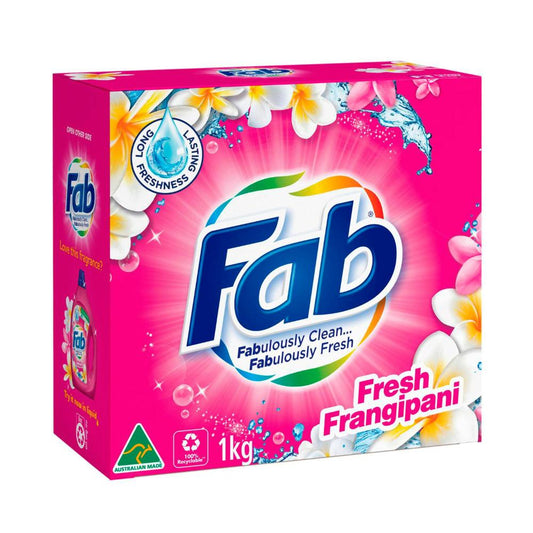 FAB Laundry Powder Frangipani Top & Front - 1kg