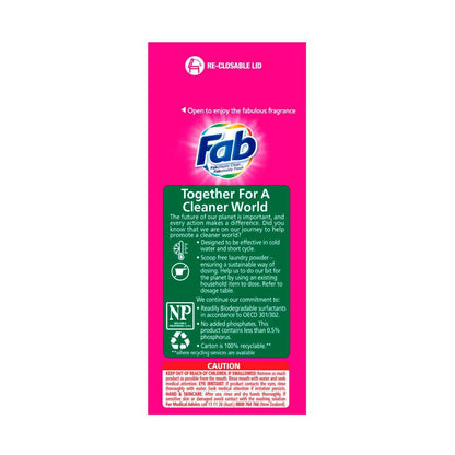FAB Laundry Powder Frangipani Top & Front - 1kg