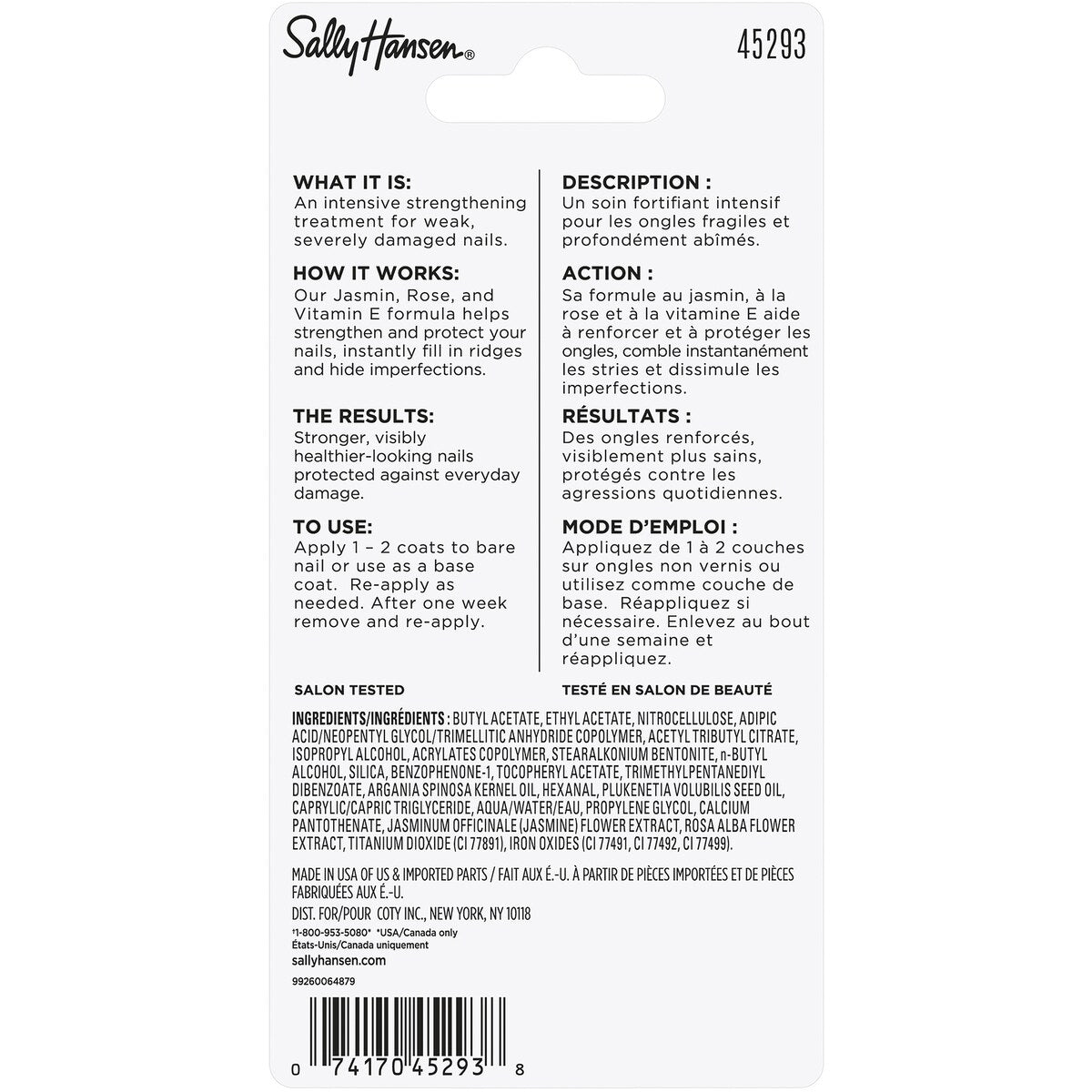 Sally Hansen Nail Rehab Treatment Nail Polish 10mL