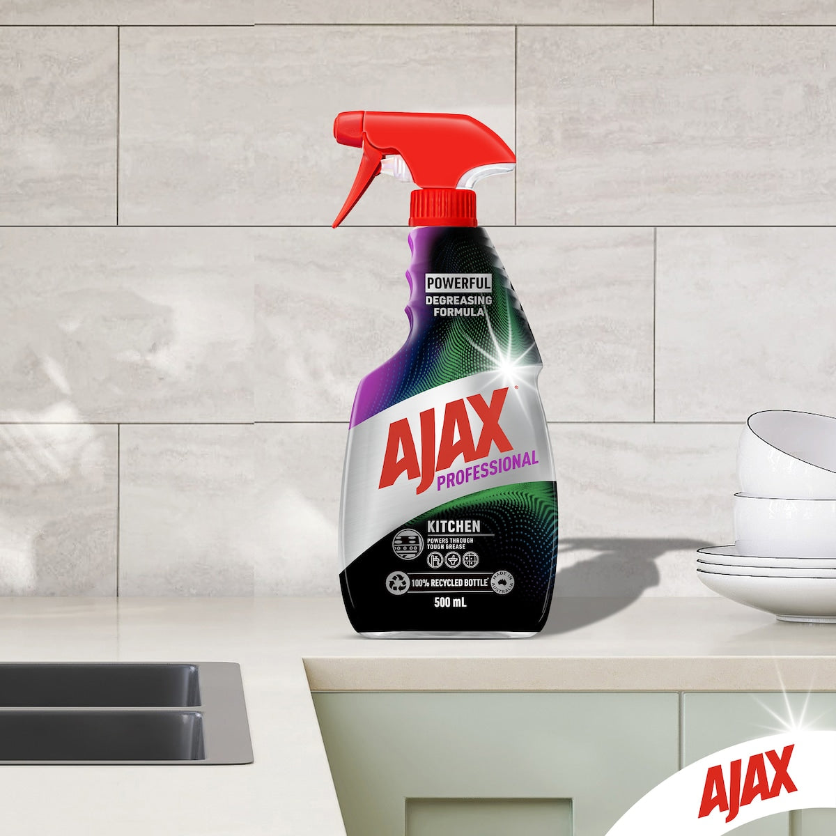 Ajax Professional Kitchen Cleaner Disinfectant Trigger 500ml
