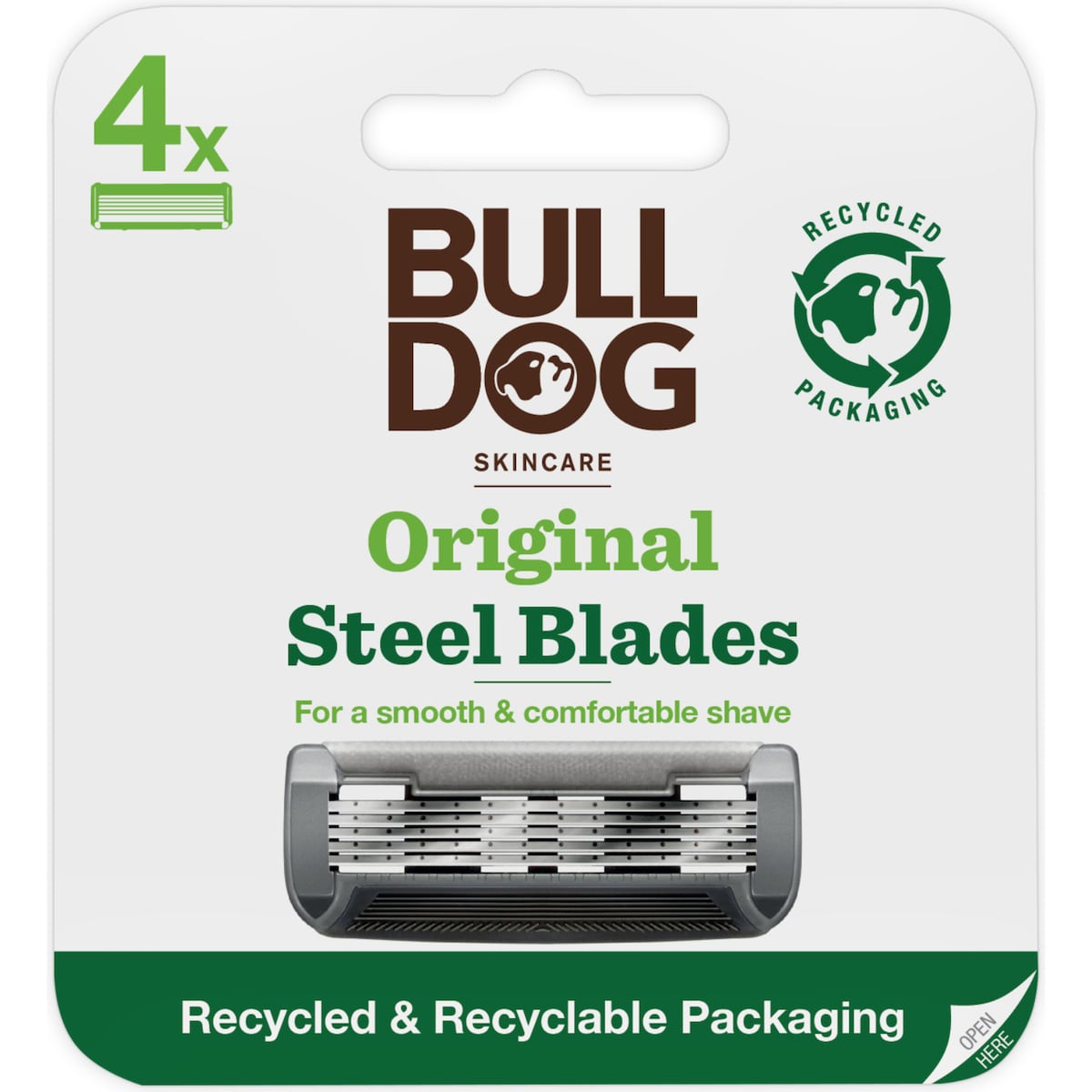 Bull Dog Skincare Original Refill Blades 4 Pack